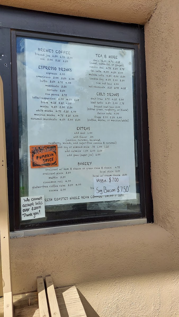 Java Joe's Menu - Image 1